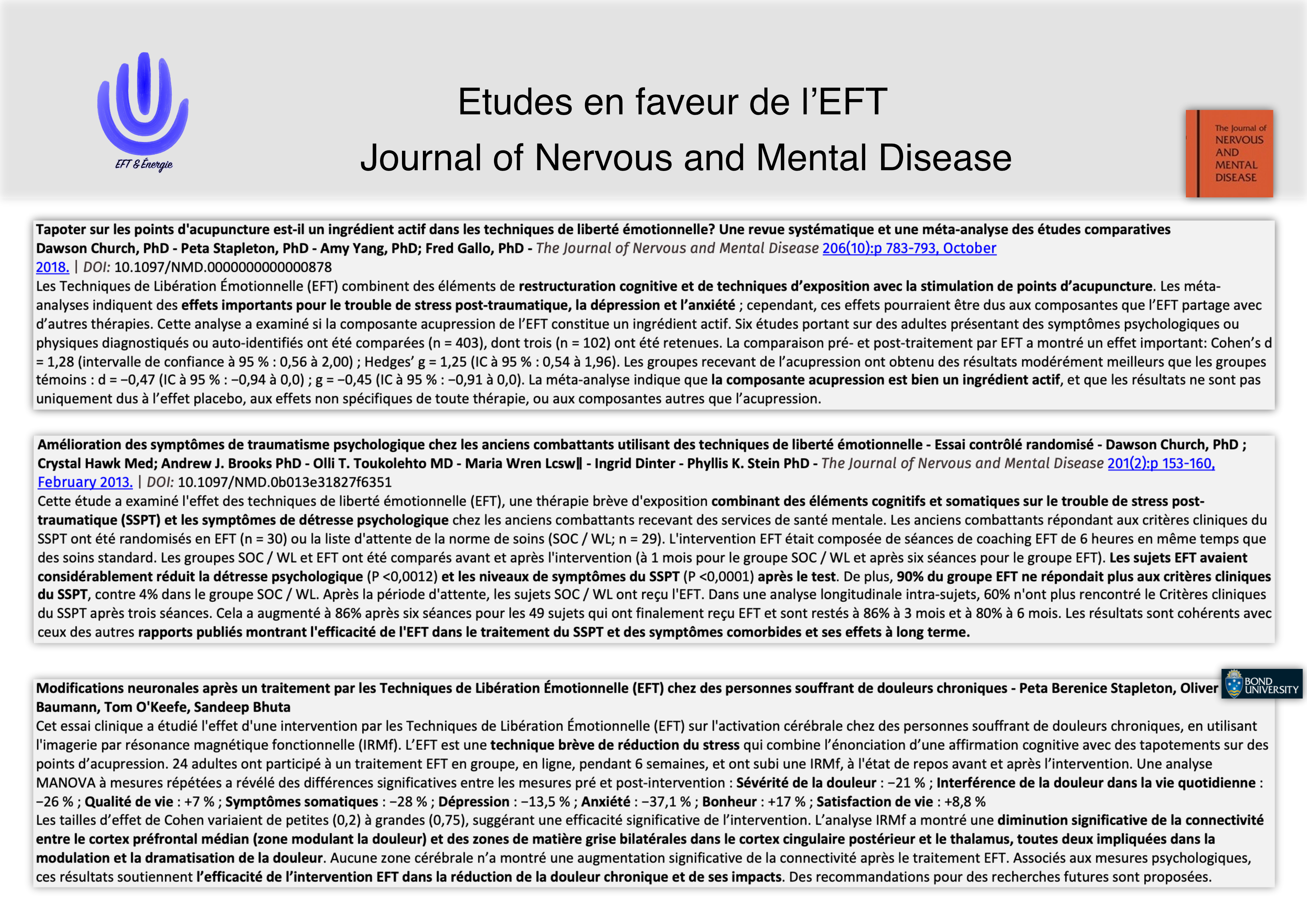 EFT à Troyes - Efficacité et bénéfices thérapeutiques de l’EFT & Energie - Libération des émotions - Séquence de stimulation des point d'acupuncture et verbalisation - Grandir en conscience et libérer le stress et l'anxiété avec Avahana - réduire la douleur avec Avahana dans une régulation progressive de la psyché