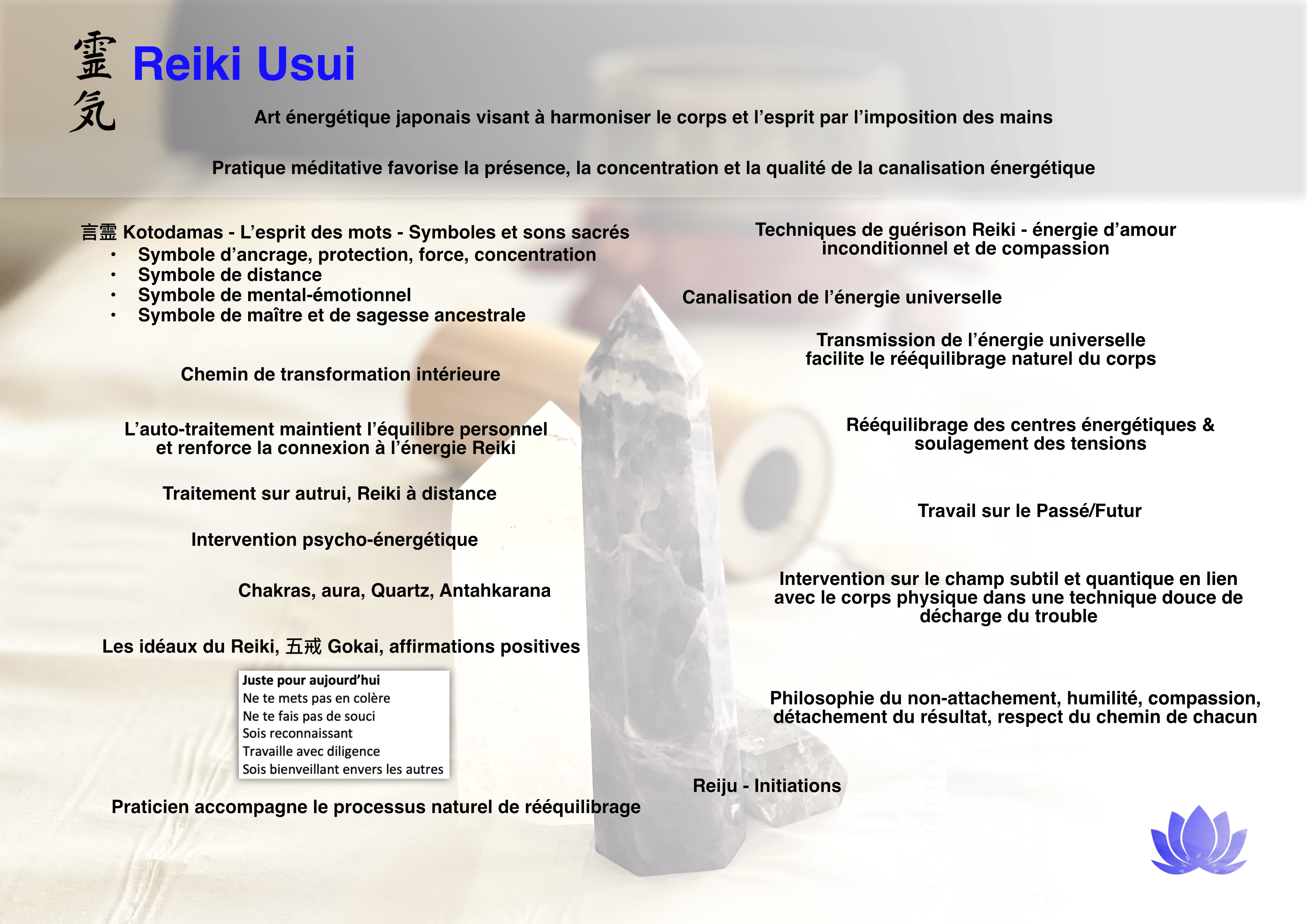 Reiki à Troyes – Avahana Maître et thérapeute Reiki niv III